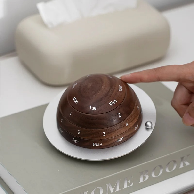 Office Tech Gadgets - Creative Black Walnut Solid Wood Planet