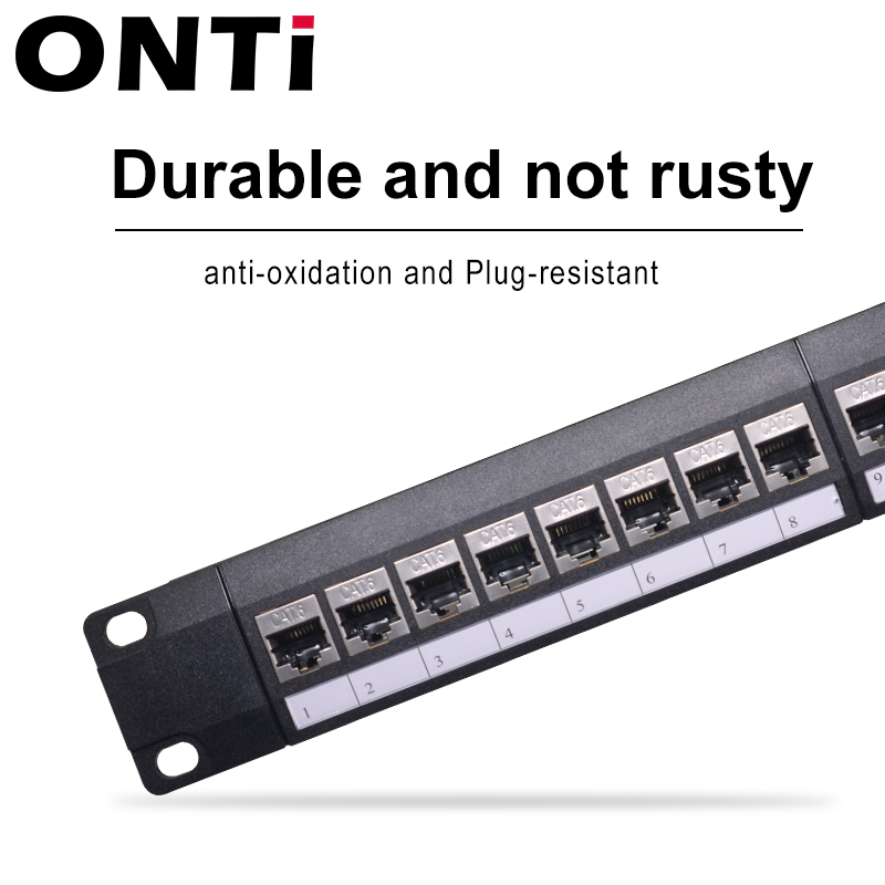 ONTi 19in 1U Rack 24 Port CAT6 - Patch Panel Cat6 评论和价格