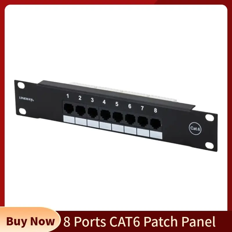 Network Adapter 8 Port CAT6 Pa - Patch Panel Cat6 评论和价格