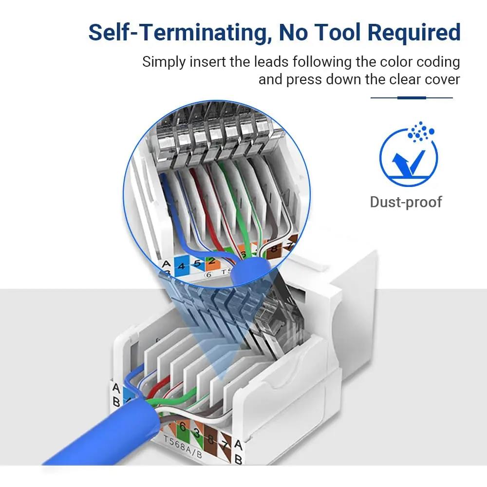 Cat6 Keystone Ethernet RJ45 Ne - Patch Panel Cat6 评论和价格