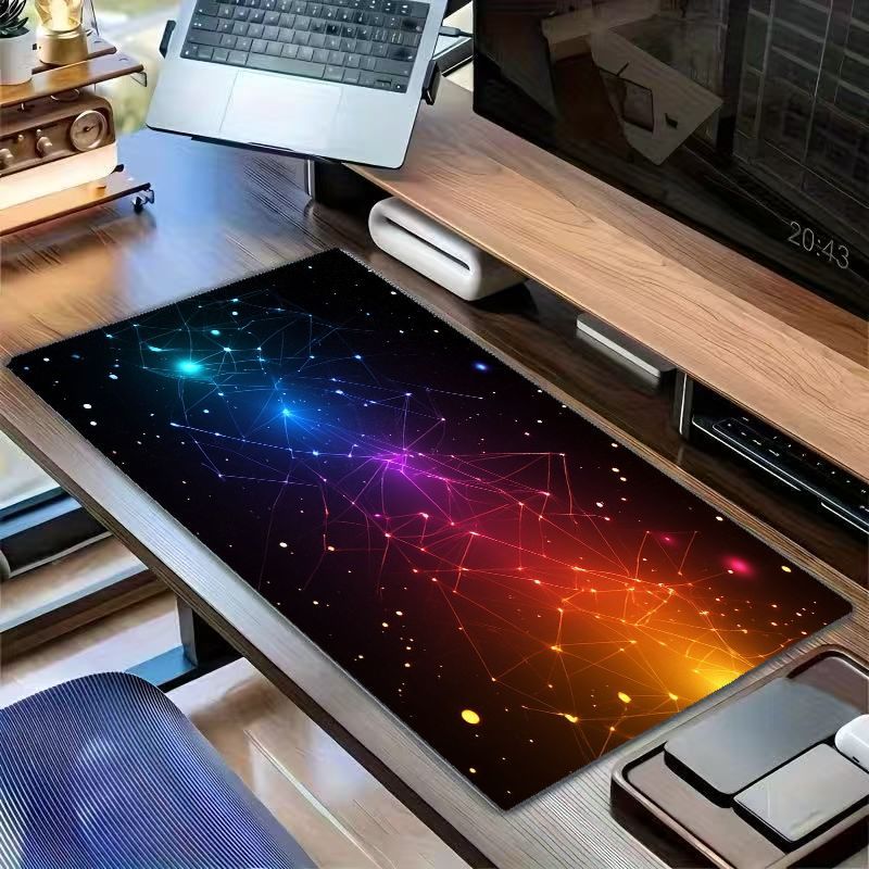 Brand XL Desk Mat Iron Art Cos - Office Tech Background 评论和价格