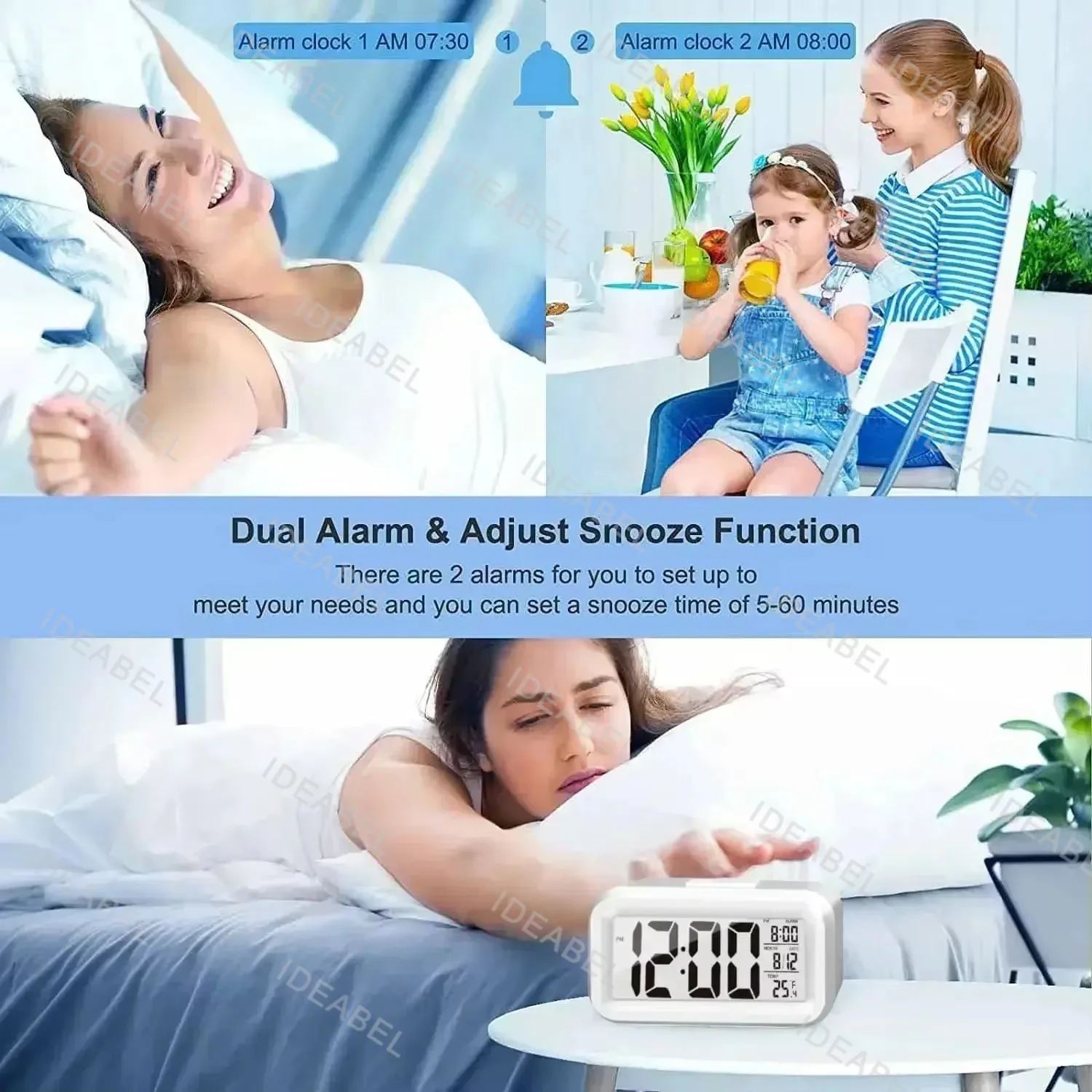 LED Digital Alarm Clock Backli - Office Tech Gadgets 评论和价格