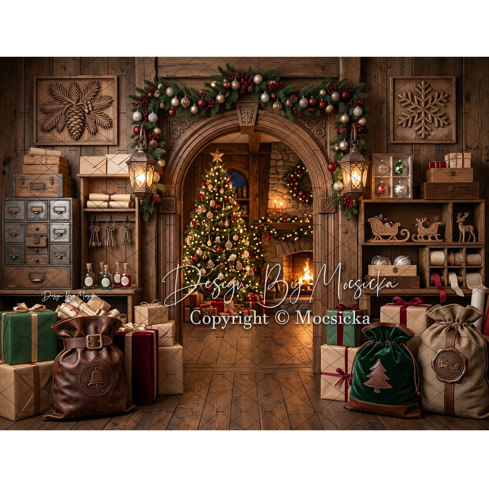 Mocsicka Christmas Post Office - Office Tech Background 评论和价格