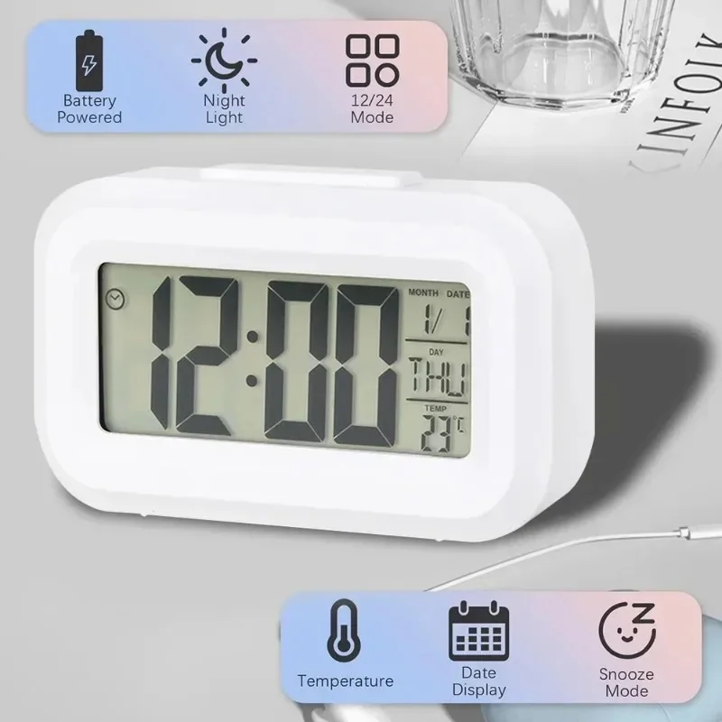 Led Digital Alarm Clock Backli - Office Tech Gadgets 评论和价格