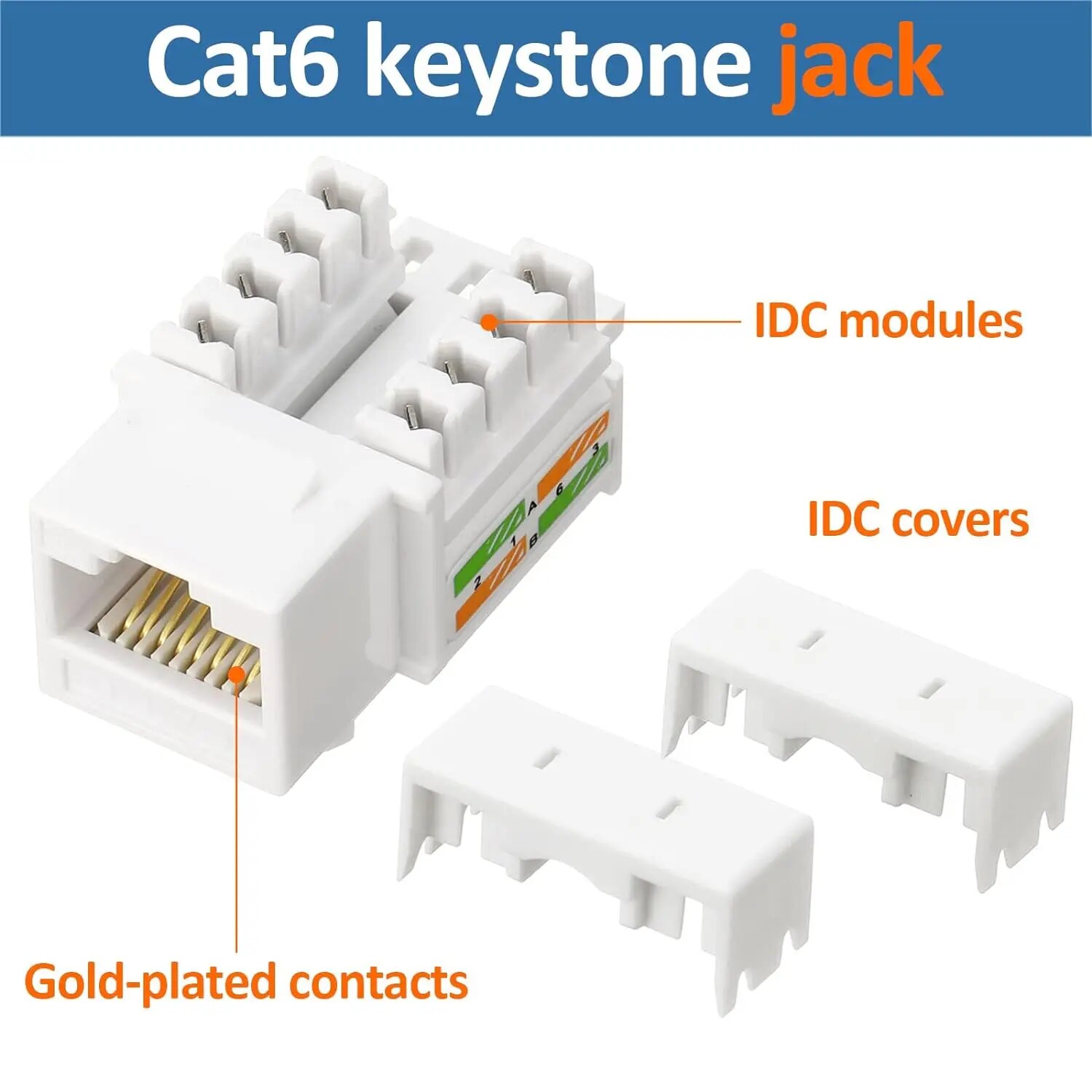 ZoeRax 10-Pack RJ45 Keystone J - Patch Panel Cat6 评论和价格