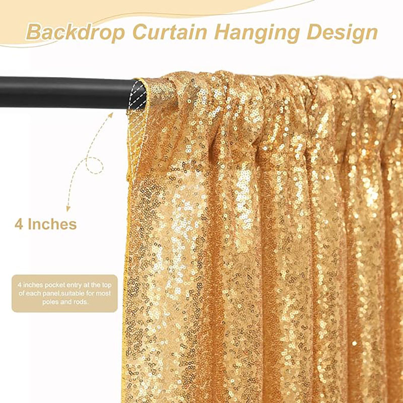 2 Panels Sequin Backdrop Curta - Office Tech Background 评论和价格