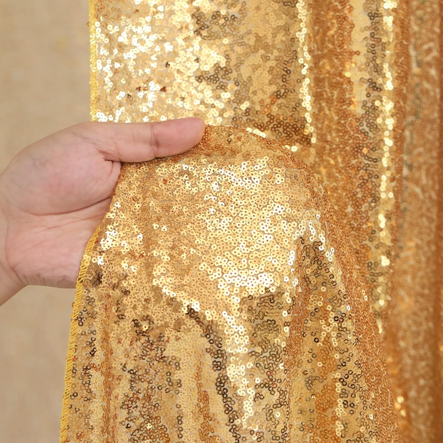 2 Panels Sequin Backdrop Curta - Office Tech Background 评论和价格