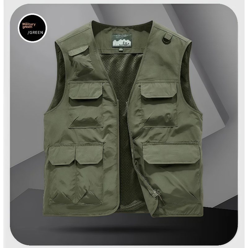 6XL Summer New Outdoor Vest Me - Office Tech Wear 评论和价格
