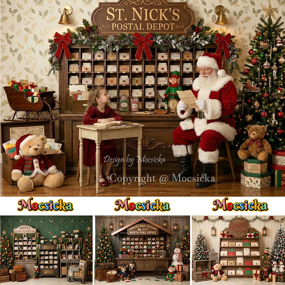 Mocsicka Christmas North Pole  - Office Tech Background 评论和价格