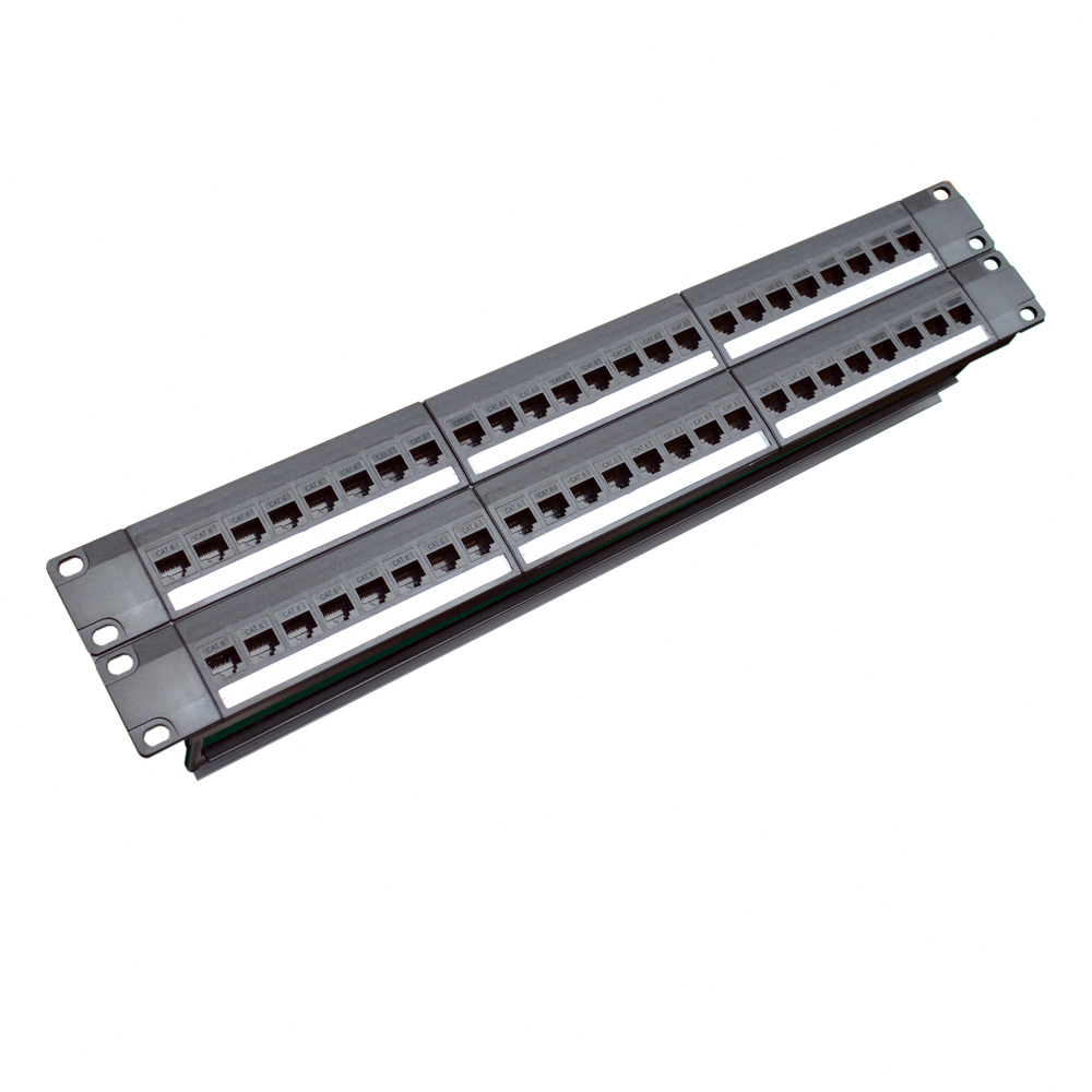 19in 2U Cabinet Pass-through 4 - Patch Panel Cat6 评论和价格